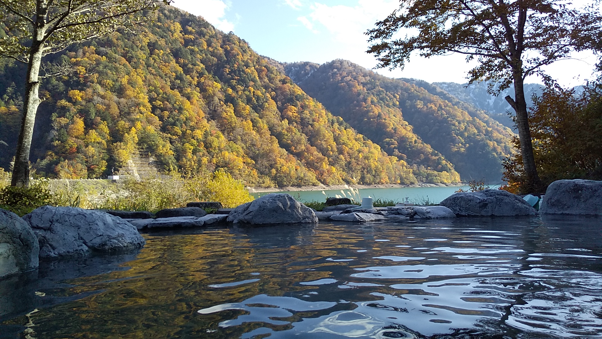 白水の露天風呂