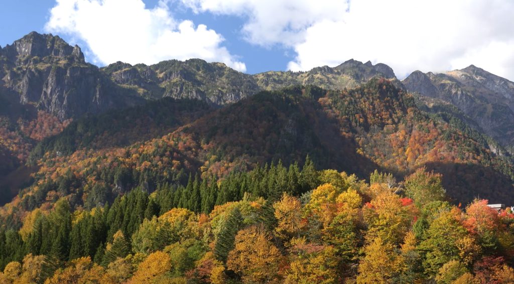 笠ヶ岳と錫杖岳